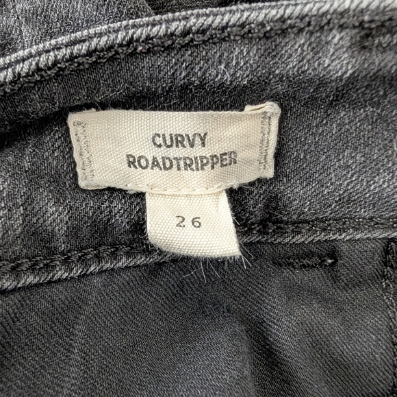Madewell Curvy Roadtripper Supersoft Skinny High Rise Denim Jeans Size 26 Black - Picture 5 of 10